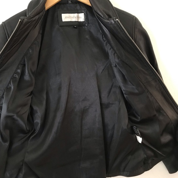 Jones New York Black Leather Jacket | Small - Picture 5 of 8